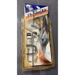 Vintage Deluxe Fly Tying Kit Fishing New Old Stock